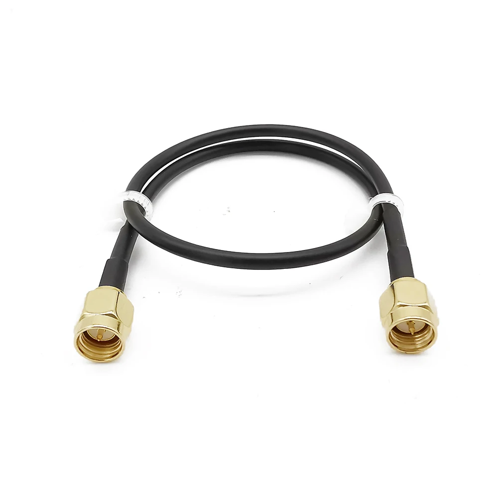 Кабель удлинитель с SMA разъемом переходник со штекером RG174 на штекер для