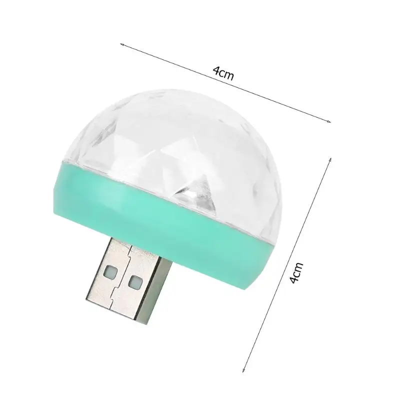 Household Portable LED Party Lamps Mini USB Powered Disco Ball Light Colorful Effect Stage Lighting Home Decoration