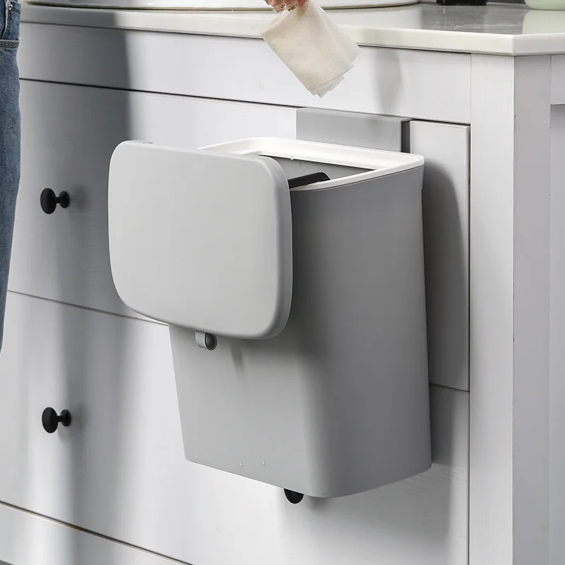 premium trash bin wall mounted trash can kitchen in cabinet trash can bathroom cabinet door hanging trash bin large garbage bin free global shipping