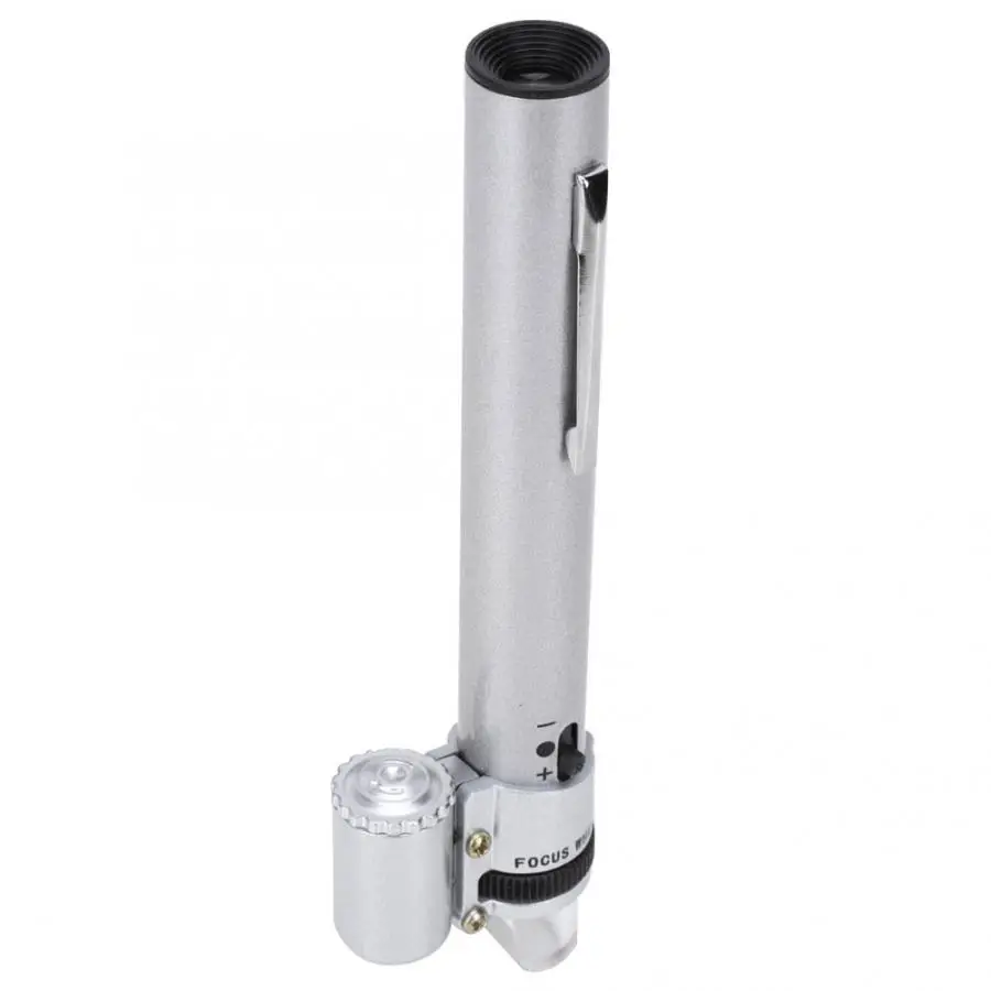 Мини микроскоп 100x портативный светодиодный увеличительный инструмент с