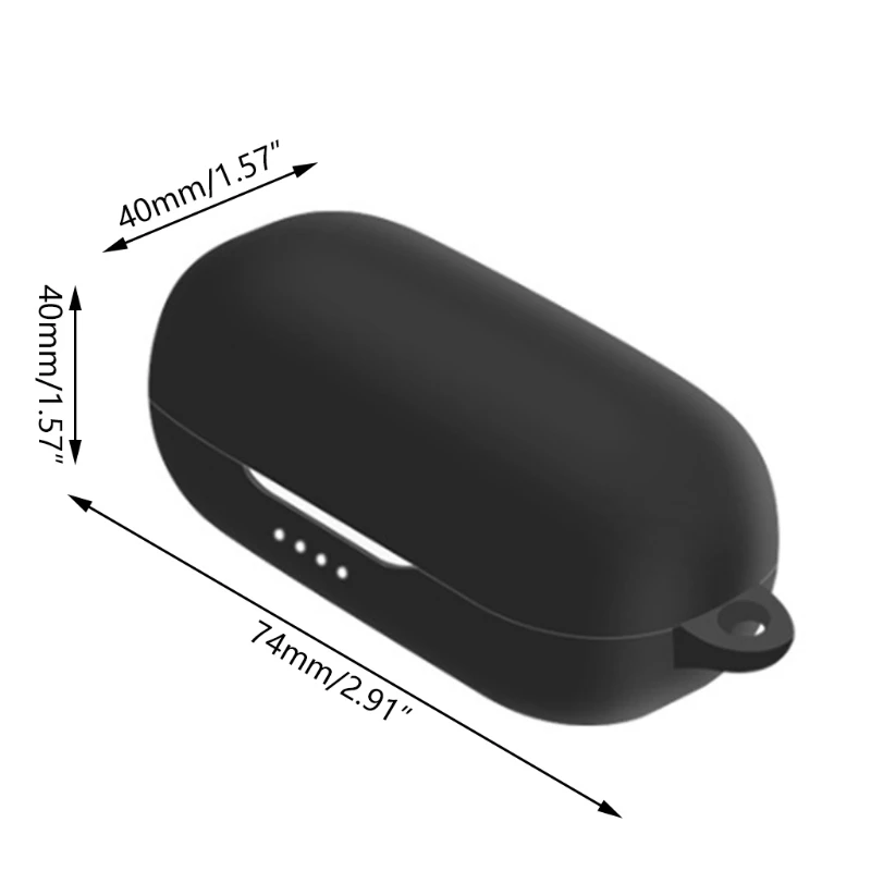 

Silicone Case Protective Cover forT280TWS Bluetooth-compatible Earphone Washable 95AF