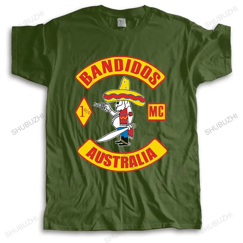 Новое поступление футболки в уличном стиле черные летние BANDIDOS австралийская