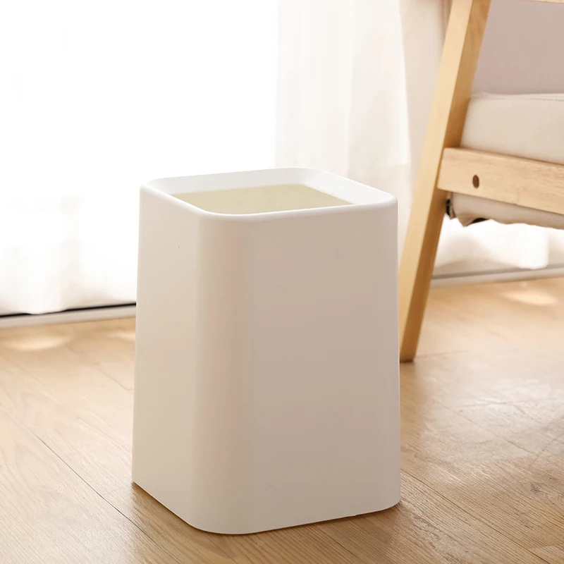 Гуаньяо белая мусорная корзина современный стиль квадратная бумажная пластик