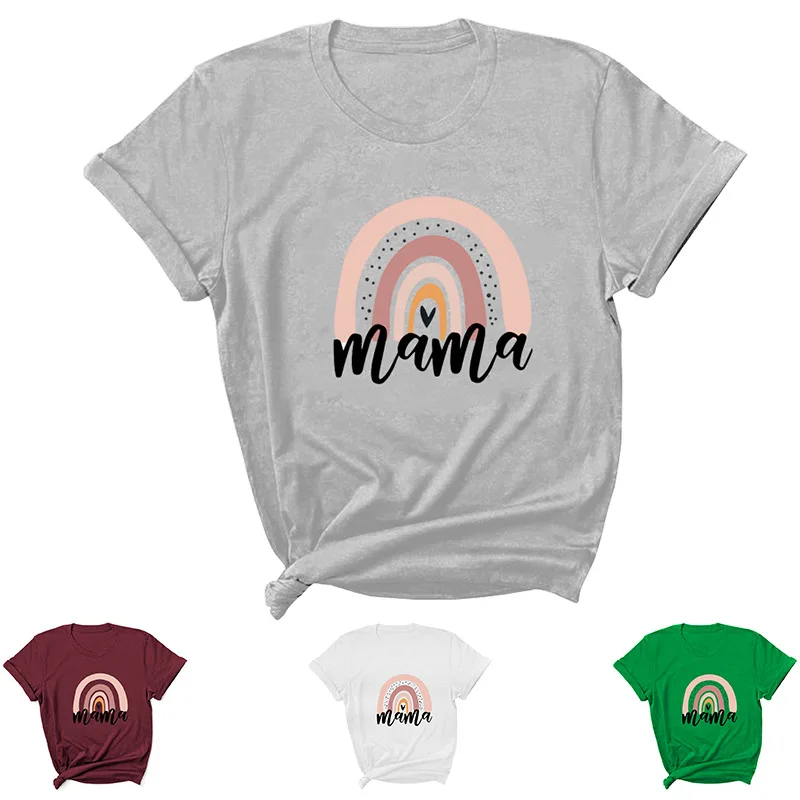 Женская футболка с коротким рукавом круглым вырезом и надписью|Футболки| |