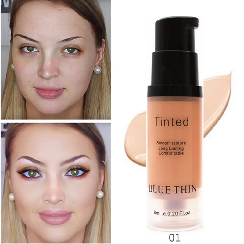 Жидкий консилер с полным покрытием черный круглый для кожи вокруг глаз Женский