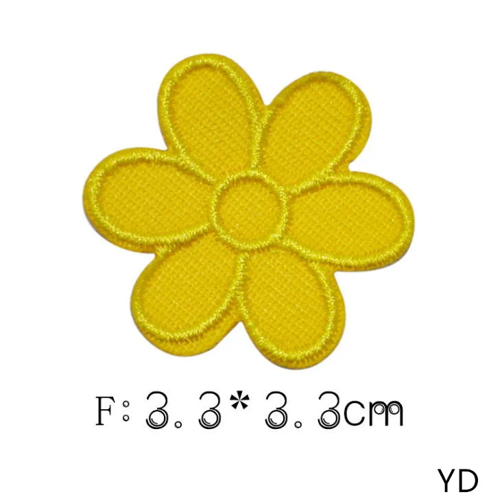 10 pcs of style 2 Новое поступление, 10 шт., Цветочная вышитая Мультяшные нашивки, железная модная шляпа, сумка для обуви, образец Аппликации, аксессуары для вышивки, сделай сам - Цвет: 10 pcs of style 2