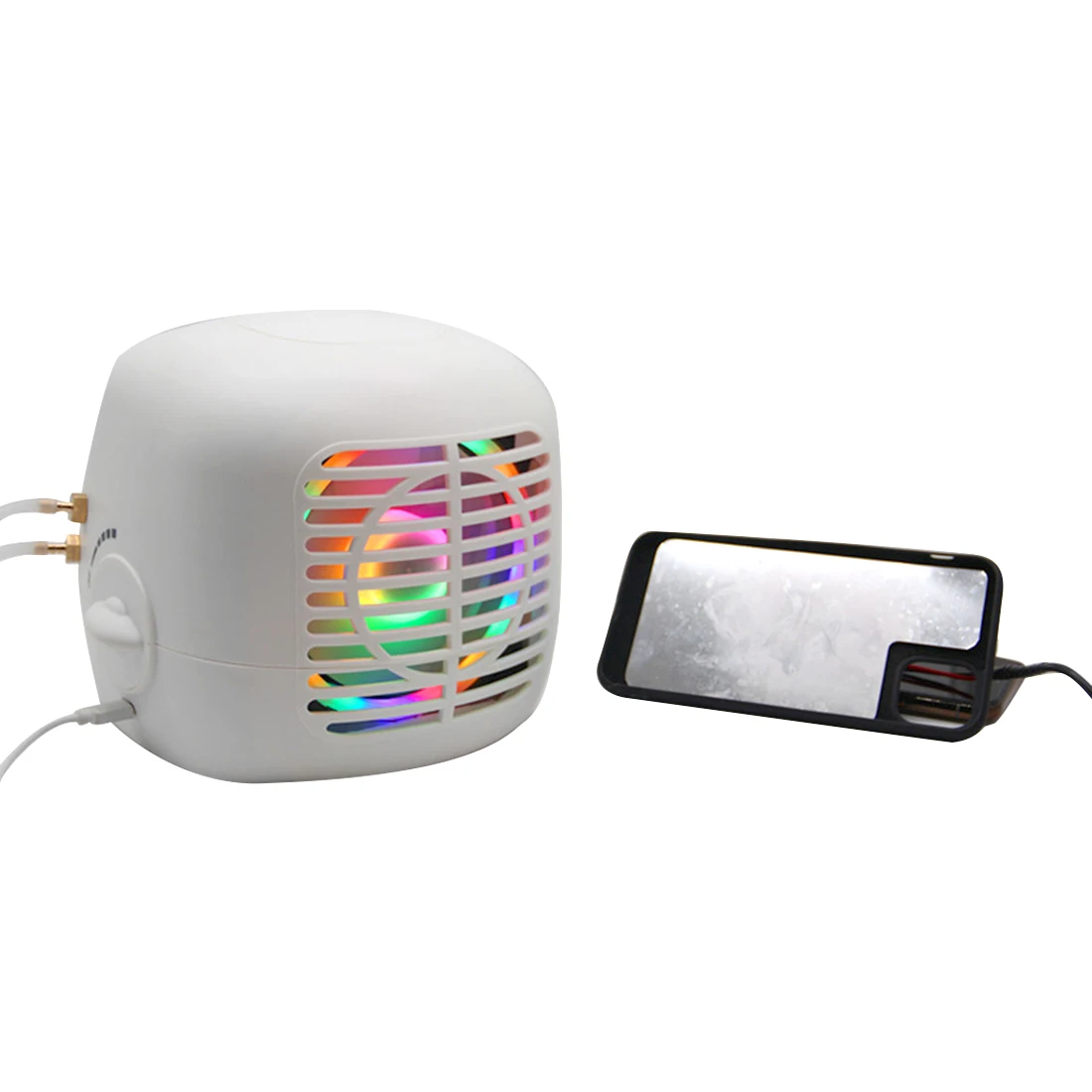 

Mobile Phone Water Cooling Radiator Semiconductor Refrigeration Cooler RGB Radiator With Phone Case For IPhone X / XS /XS Max