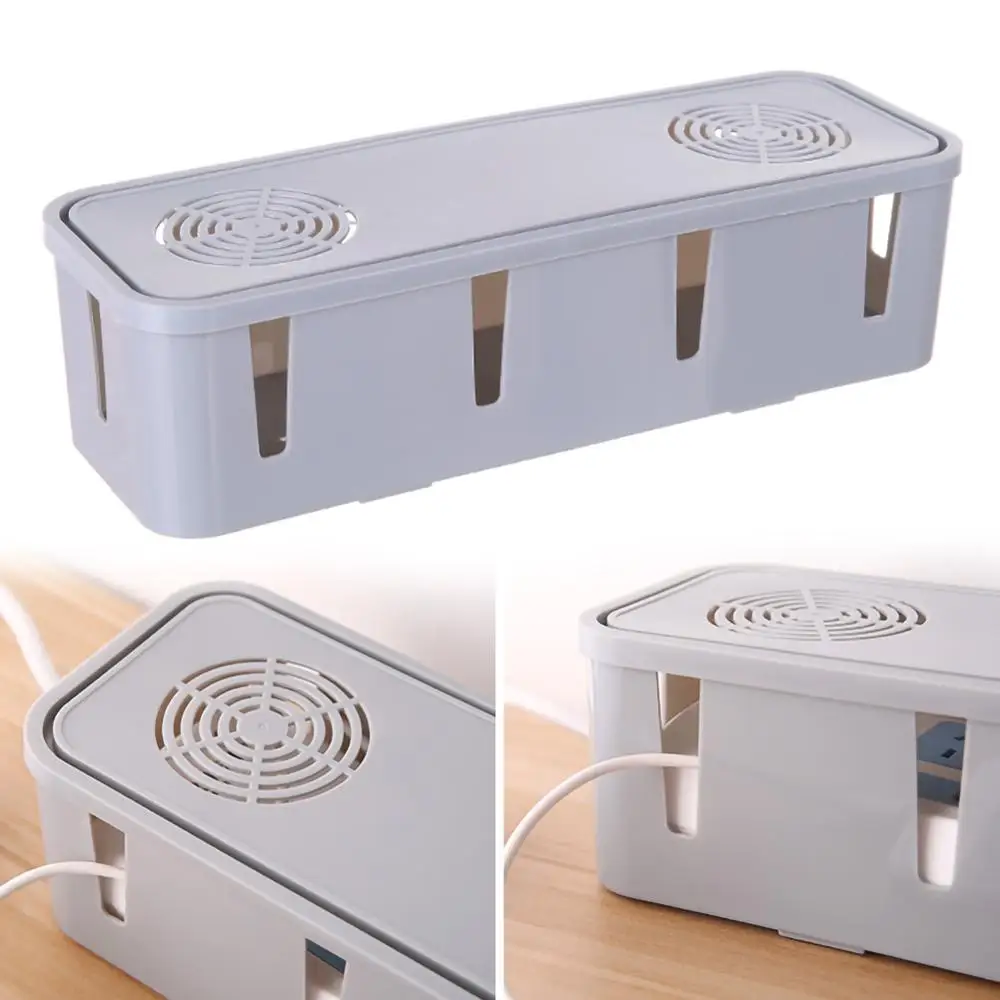 1pc Safety Cable Storage Box Wire Management Socket Tidy Organizer Home Room Container Case Decor | Дом и сад