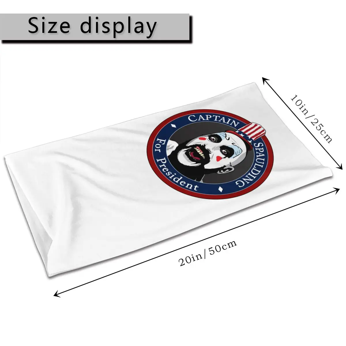 Captain Spaulding отклонение для президента шарф полумаска лица Манишка забавная ТВ