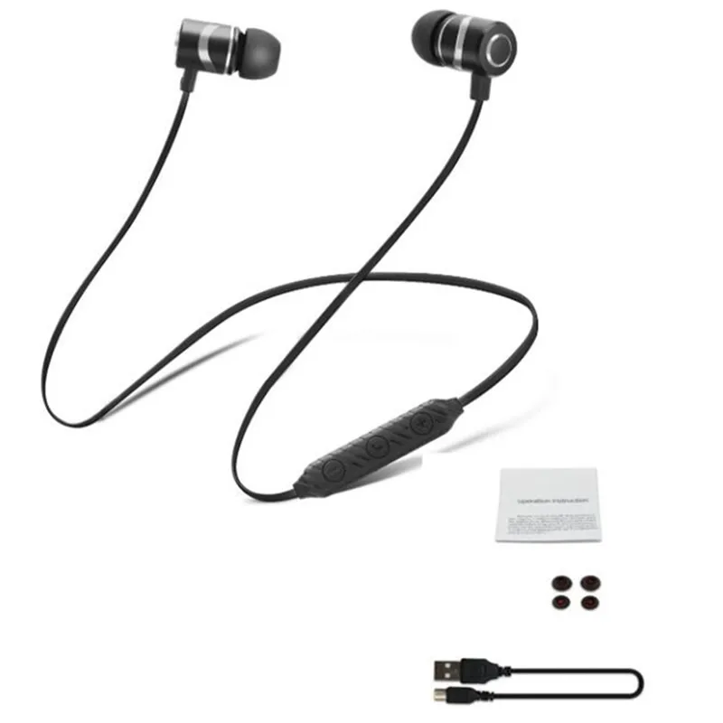 c393 Bluetooth наушники беспроводные металлические спортивные наушники с защитой от пота Магнитная гарнитура для xiaomi iPhone Auriculare kulaklik - Цвет: c393