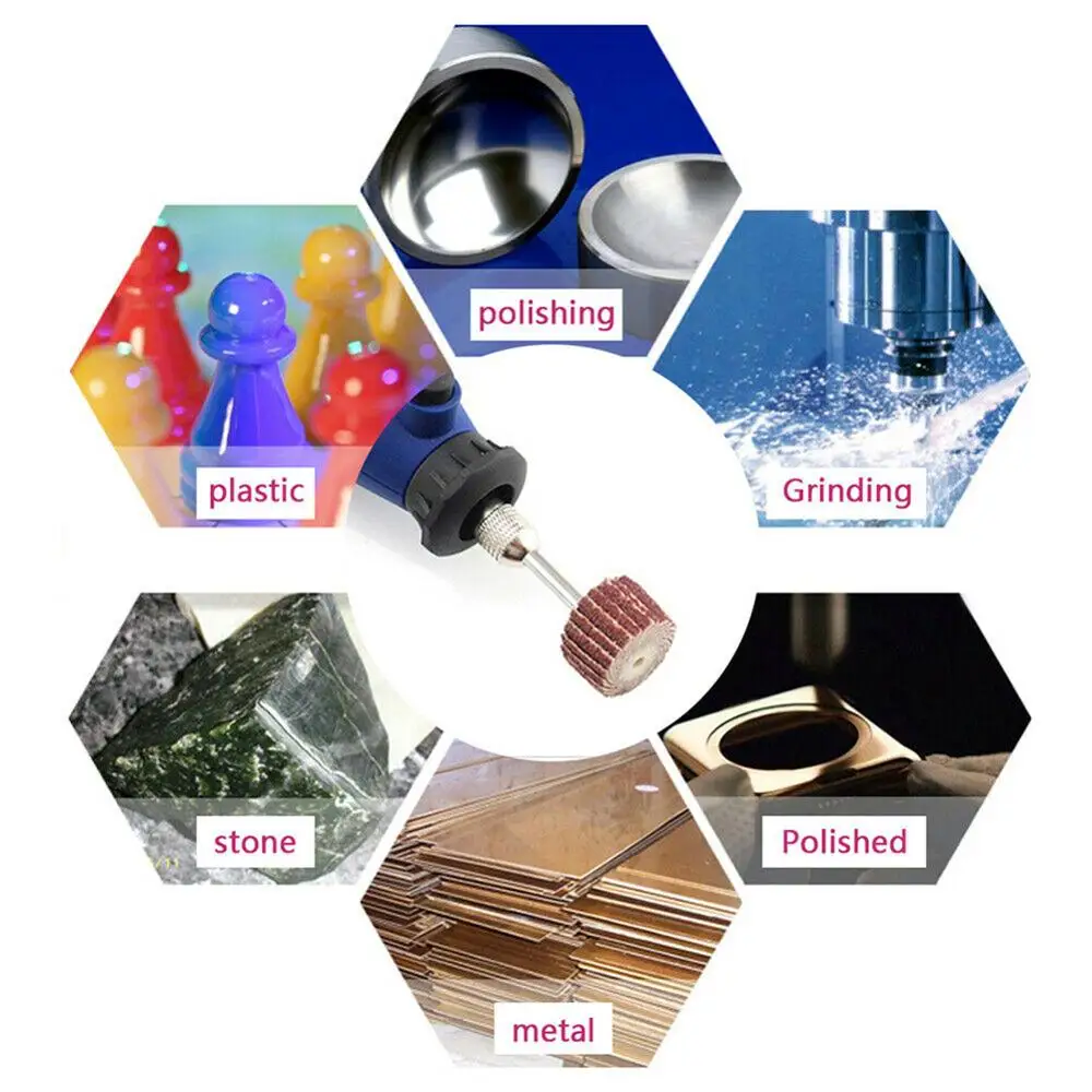 

10pcs 120 Grit Flap Wheel Sanding Sandpaper Drill Polish Disc For Rotary Tool Flap Wheel Handle Grinding Wheel Grinding Head New