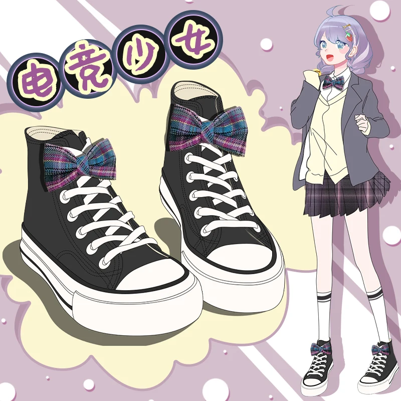 

Amy and Michael Fashion Chic High Top Sneakers Women Butterfly Knot Lolita Kawaii Shoes Students Campus Leisure Canvas Shoes