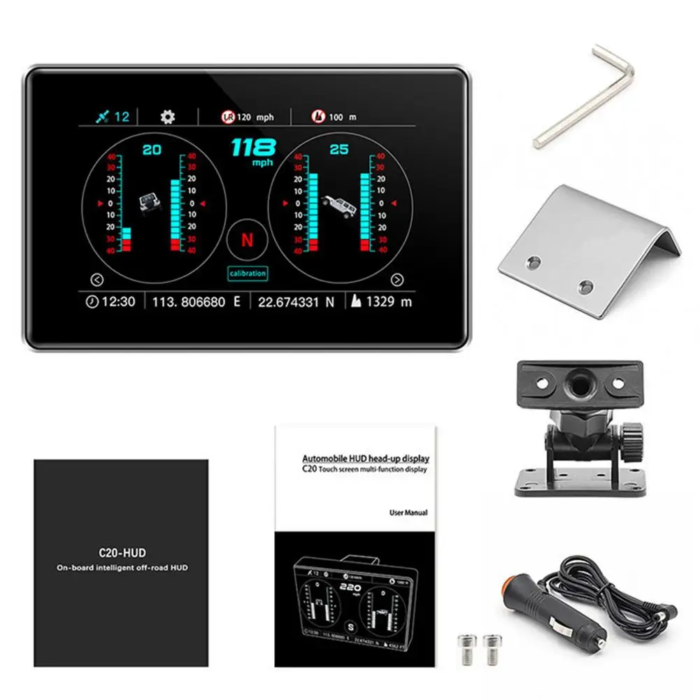 

Дисплей для автомобиля, прибор для измерения скорости с сенсорным экраном и GPS