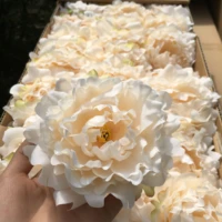 20pcslot artificial peony flower head wedding party christmas decoration diy silk flower wall background decor accessories