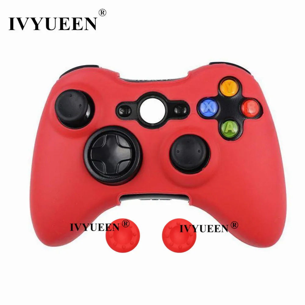 IVYUEEN 20 цветов мягкий силиконовый защитный чехол для microsoft Xbox 360 проводной/беспроводной контроллер аналоговые палочки крышки