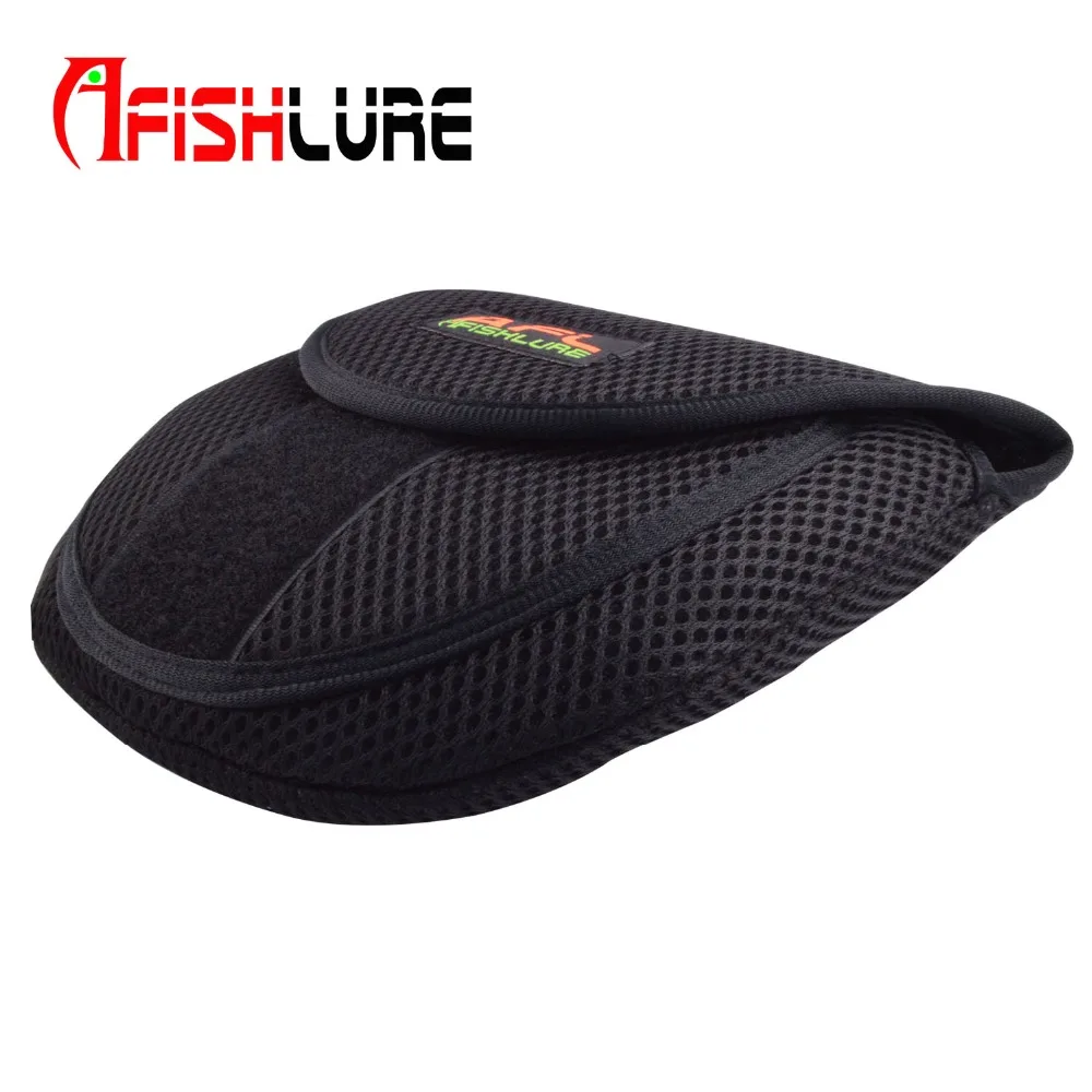 Afishlure рыболовный мешок приманка кастинговая катушка сумки для рыболовных снастей 19,5 см приманка кастинговая катушка защитный чехол черная кастинговая Катушка Сумка