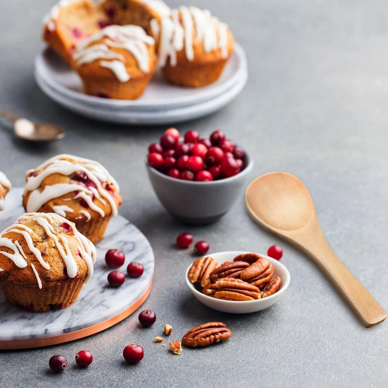 30 штук небольшие деревянные ложки мини природа ложечки дегустационные приправы