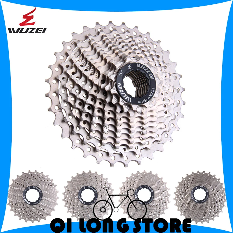 

WUZEI 11-25T 28T 32T 34T 36T Road Bike Freewheel 8 9 10 11 12speed Chrome-molybdenum steel Flywheels 24/27/30S Cassette Sprocket