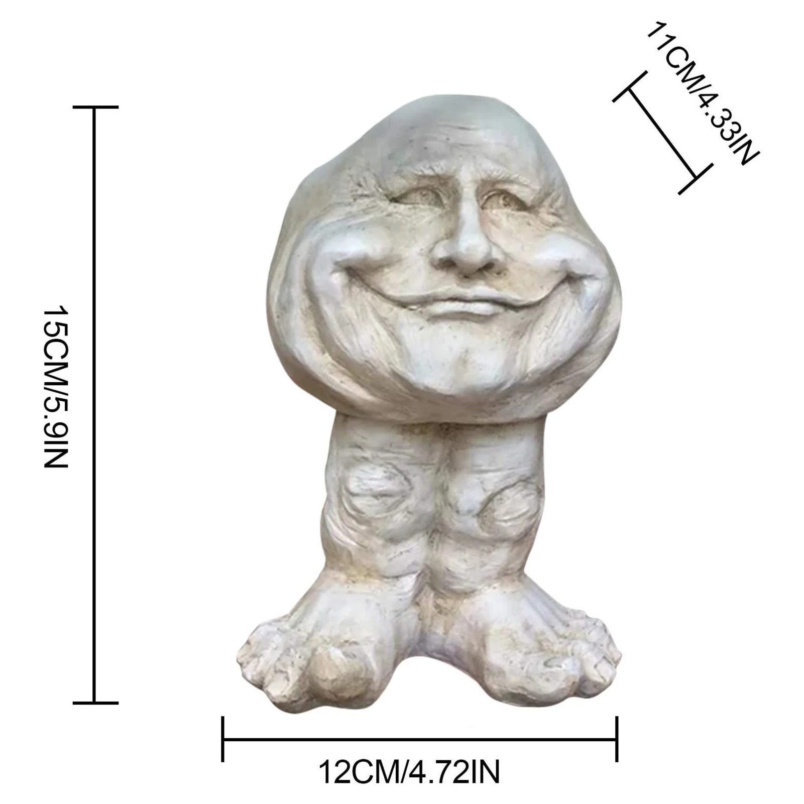 

Mugglys The Face Statue Planter Resin Figurine Plant Pot Funny Face Art Sculpture Flower Pot With Drain Hole Garden Decoration