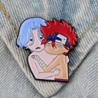 Забавные эмалированные булавки и броши LT942 с рисунком аниме SK SK8 бесконечность, милые модные булавки для лацканов, значок для одежды, рюкзака, сумки, подарки