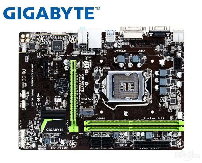 Десктопная материнская плата для Gigabyte B150M Power 2 LGA 1151 DDR4 64 Гб USB2.0 USB3.0 B150 б/у