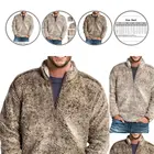 Мужская повседневная куртка из плотного флиса, теплая, с защитой от усадки