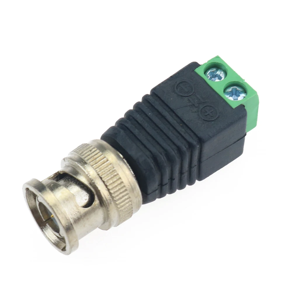 YuXi 12V DC Power Male Female Jack Adapter Plug Video Balun Converter BNC Connector for Led Strip Light Camera | Компьютеры и офис