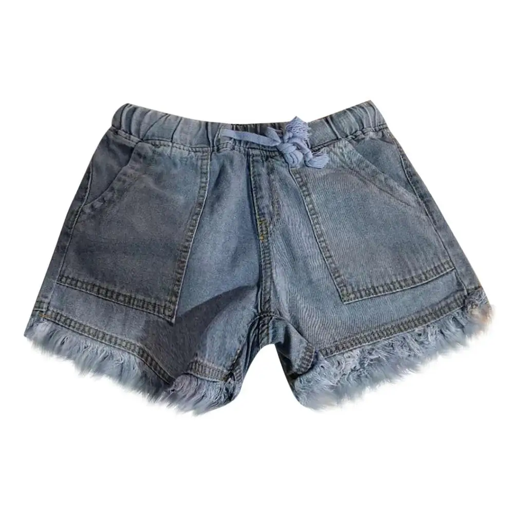 

Jeans summer 2020 Shorts Womens Pocket Jeans Denim Pants Female Tassel Bandage Bottom Casual Shorts