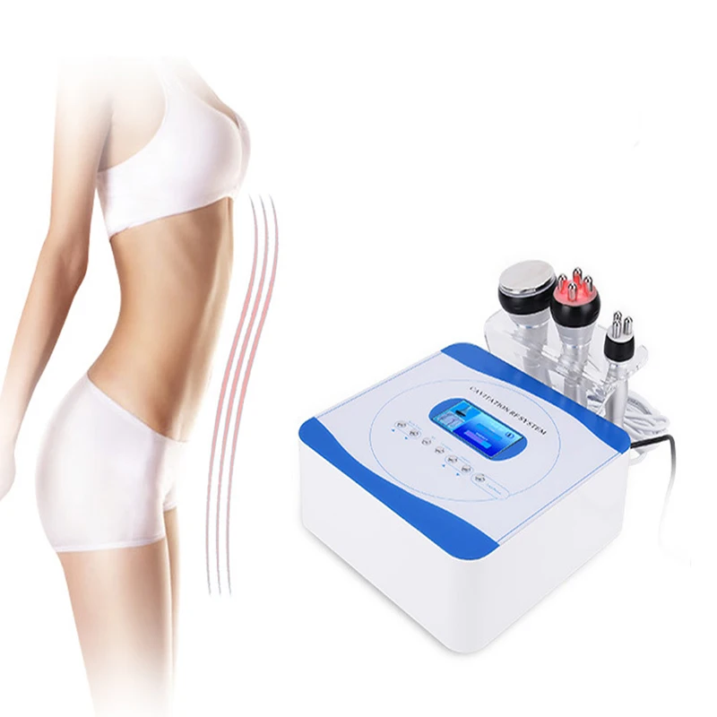 

Free shipping!!! Slimming beauty machine body sculpting device weight loss 40k cavitation 3 in 1 radio frequency machine