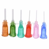 120pcs mixed syringe needle tips diy plastic blunt dispensing syringe flexible tip 14 25ga for glue dispenser