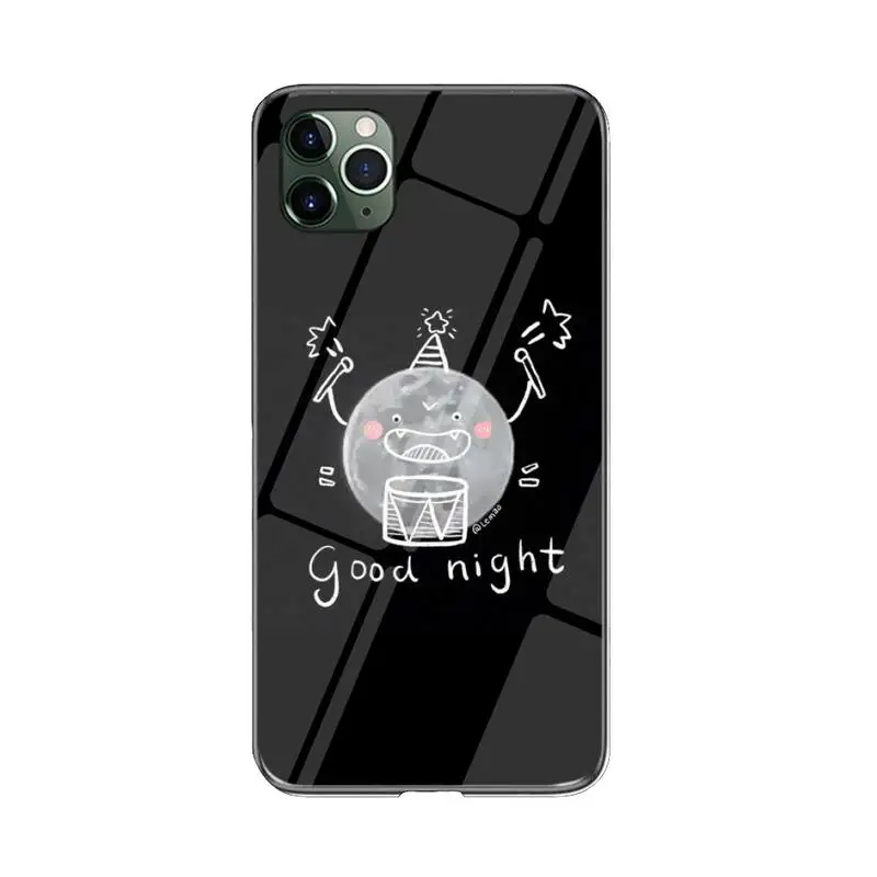 

FHNBLJ Glass phone case Phone Case For iPhone 12 mini 12 PRO Max 11 pro XS MAX 8 7 6 6S Plus X XR cover