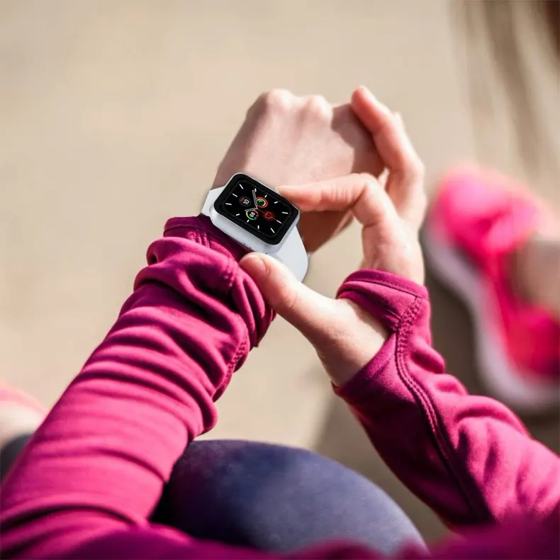 Часы Защитный чехол+ Защитная пленка на экран для наручных часов Apple watch 44 мм 40 мм, 42 мм, 38 мм, версия наручных часов iwatch серии 5/4/3/2/1 Защитная крышка прозрачная HD защитная пленка ультра-тонкий