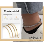 Браслет на щиколотку женский из нержавеющей стали