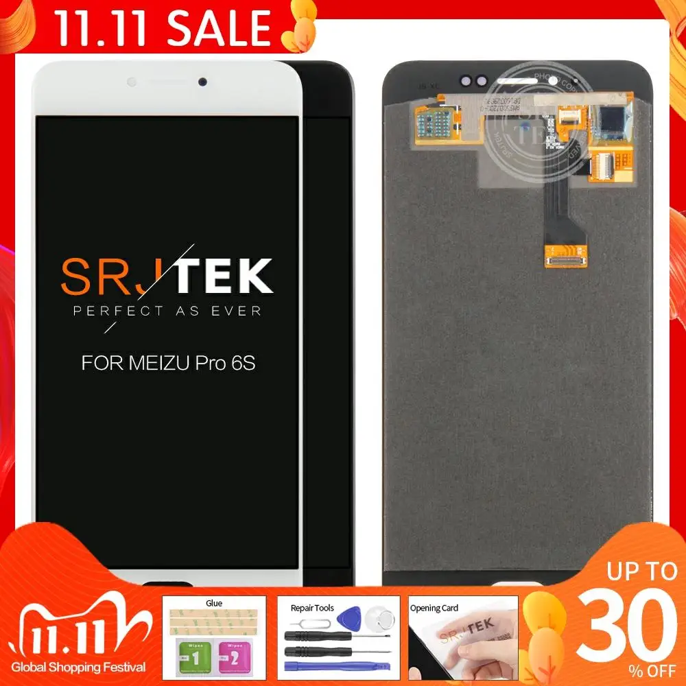 ЖК дисплей Super AMOLED для MEIZU Pro 6 с сенсорным экраном M570M M570H дигитайзер в сборе 5 2