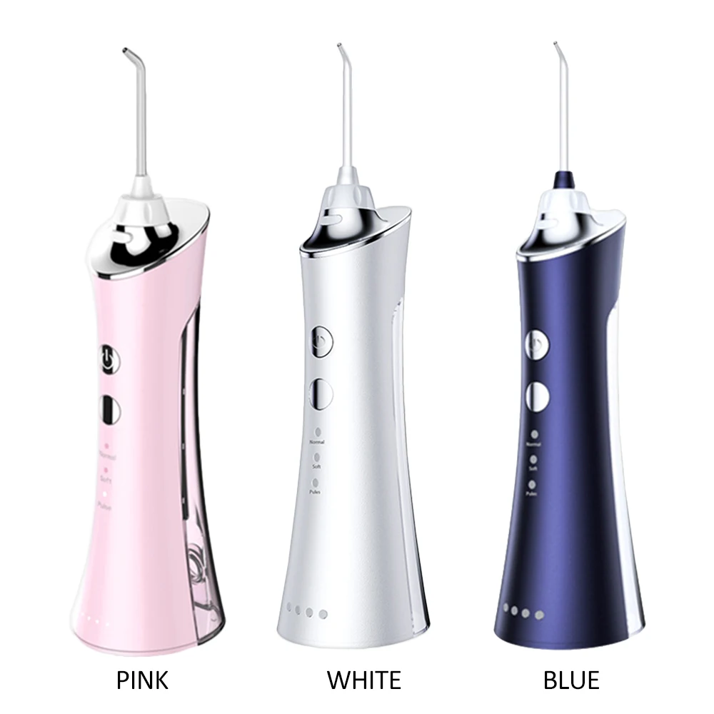 

Newest 350ml Cordless Oral Irrigator Portable Water Dental Flosser USB Rechargeable Water Jet Floss Tooth Pick 5 Jet Tip 3 Modes