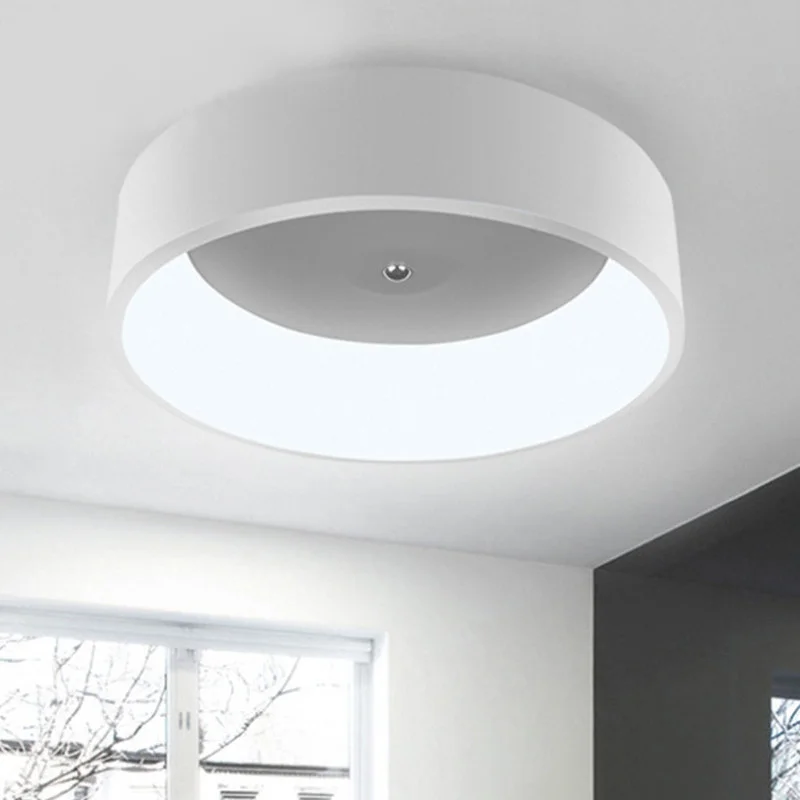 

White/Grey Round Modern Led Ceiling Lights For Study Kids Room Bedroom AC85-265V Home Dec Modern Led Ceiling Lamp