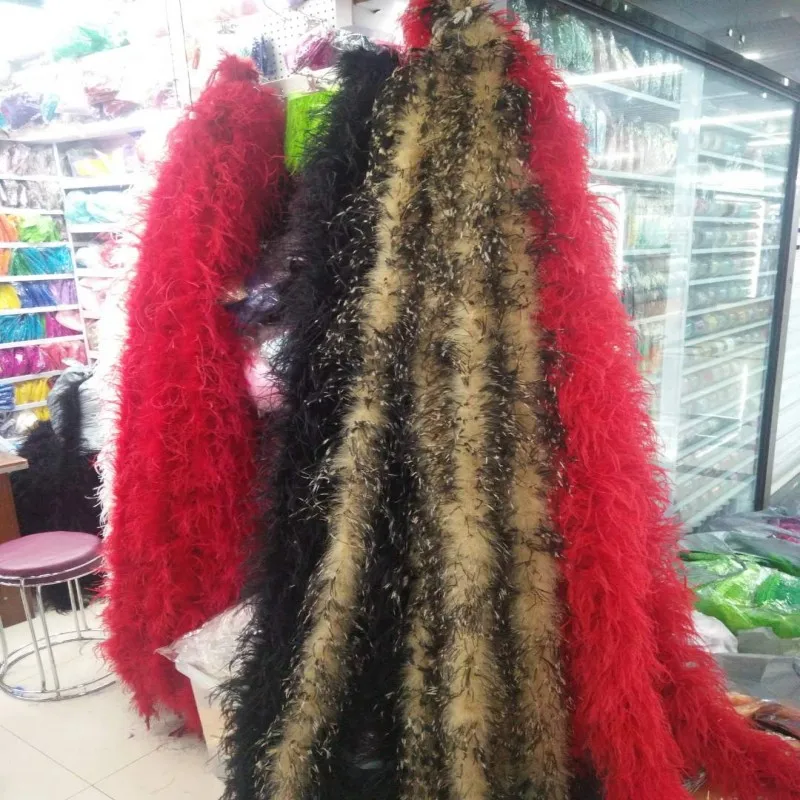 

2 Meter fluffy ostrich feather boa skirt Costumes/Trim for Party/Costume Craft ostrich feather in wedding decorations