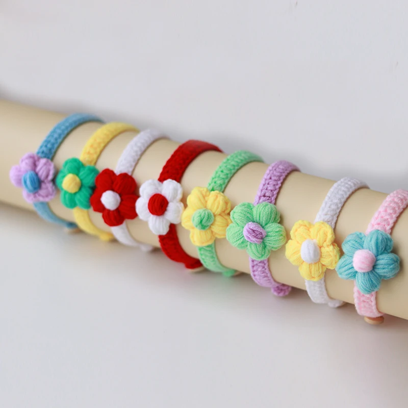 Ожерелье Weaven с подвеской в виде кота пасторальный разноцветный ошейник для собак