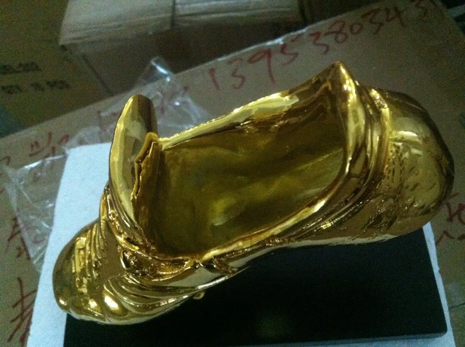 Горячая Распродажа Золотая обувь трофей для обуви The Golden Boot Award футбольная