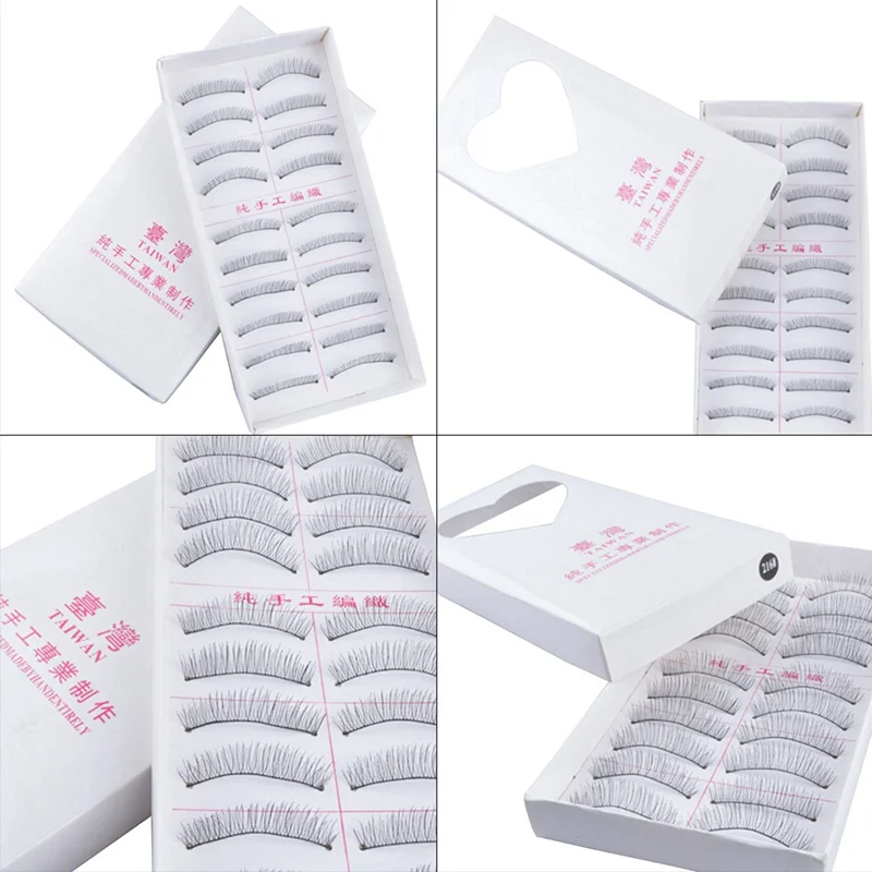 

NEW 10 Pairs Handmade 3d Mink Lashes Short False Eyelashes Cross Messy Dense Eye Lashes Stage Makeup False Eyelashes