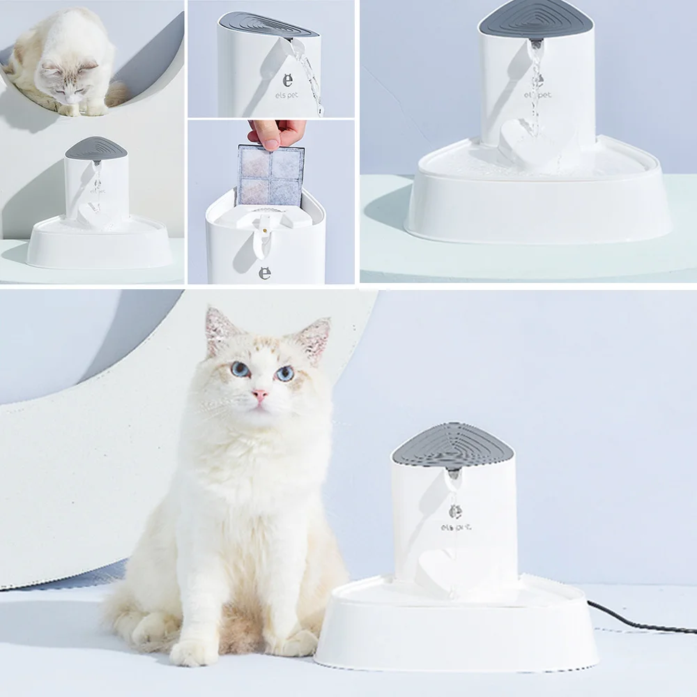 

1.5L Automatic Pet Water Fountain Silent Drinking Electric Water Dispenser Feeder Bowl for Cats Dogs Multiple Pets Water Flow