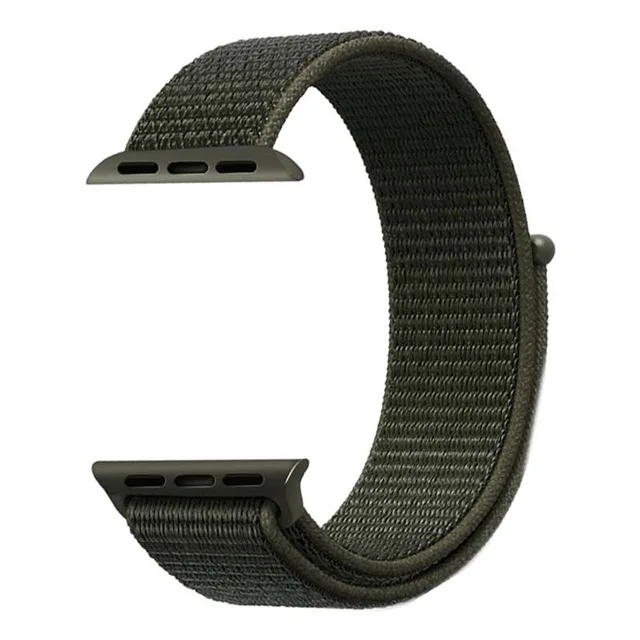 Тканый нейлоновый ремешок для iWatch Apple Watch sport loop bracelet тканевый ремешок 38 мм 42 мм Apple watch band 1 2 3 4 40 мм 44 мм ремешок для часов - Цвет ремешка: Cargo Khaki
