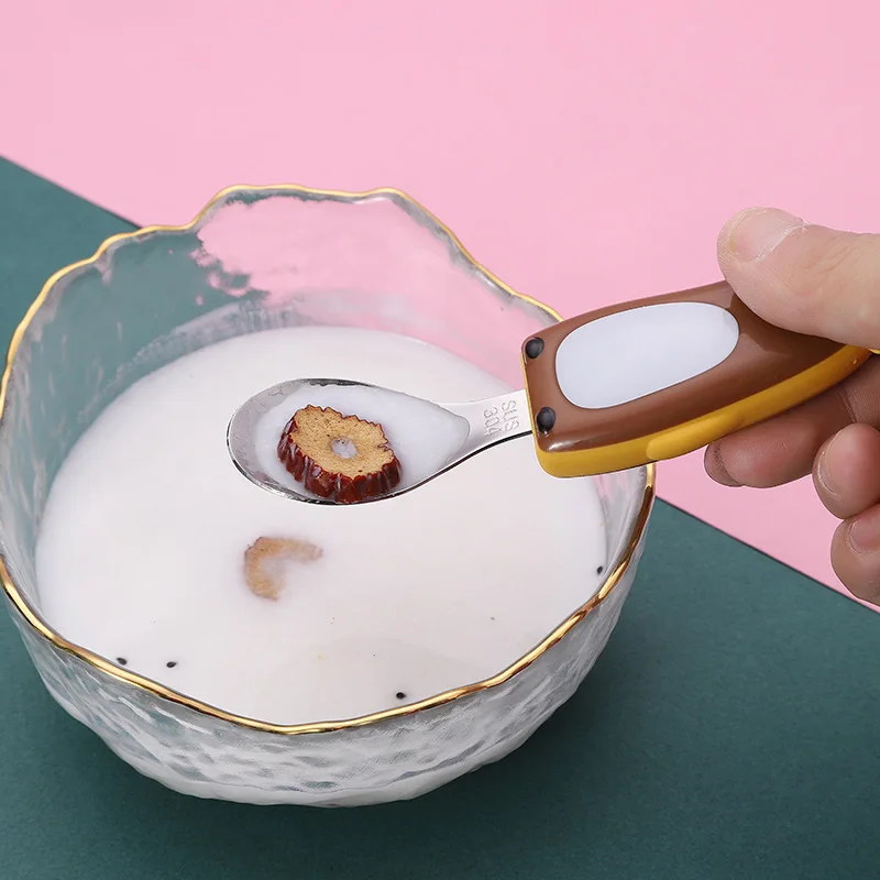 

Cartoon Spoon Fork Set Infant Utensils Gift Children Tableware Baby Training Eating Flatware Cute Stainless Steel Cutlery Set