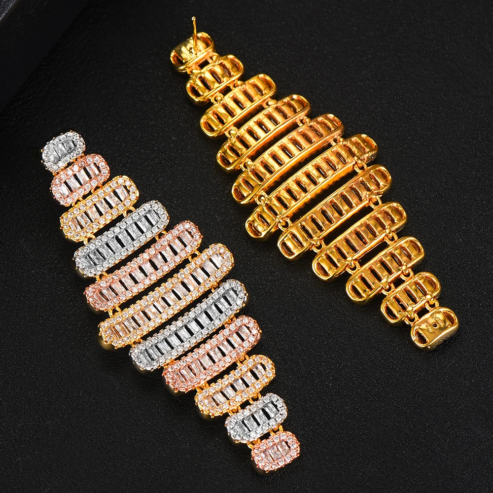 Комплект женских ювелирных изделий из цепочки и сережек | Украшения аксессуары