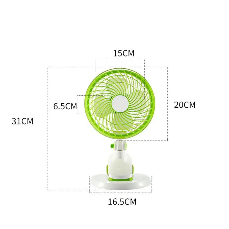 

USB Powered Desk Table Clip on Fan Air Cooling Personal Fan with 2 Speed for Stroller Home Office Tent Camping Outdoor
