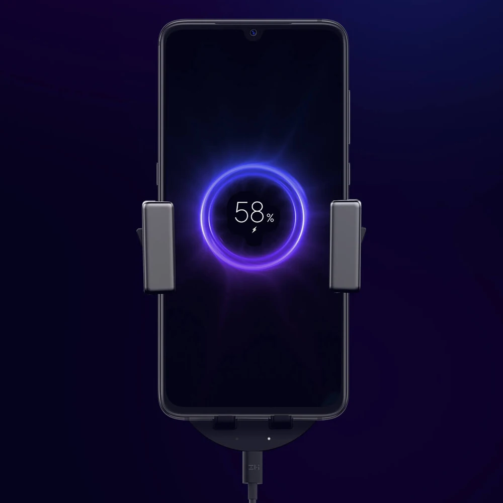 Оригинальное беспроводное автомобильное зарядное устройство Xiaomi ZMI WCJ10 с держателем для телефона 20 Вт Быстрая зарядка для мобильного телефона для huawei iPhone iPad зарядное устройство