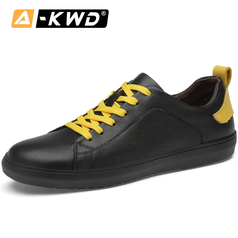 2019 осенние мужские туфли Повседневные кожаные без застежки Chaussures Homme Cuir Кожаная