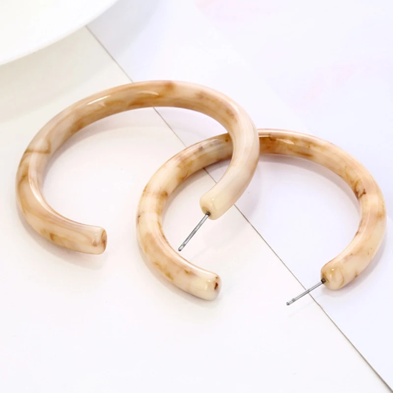 Большие серьги кольца M & G для женщин круглые большие модные из искусственной