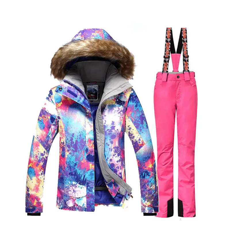 Модный меховой костюм для женщин спортивная одежда улицы водонепроницаемая