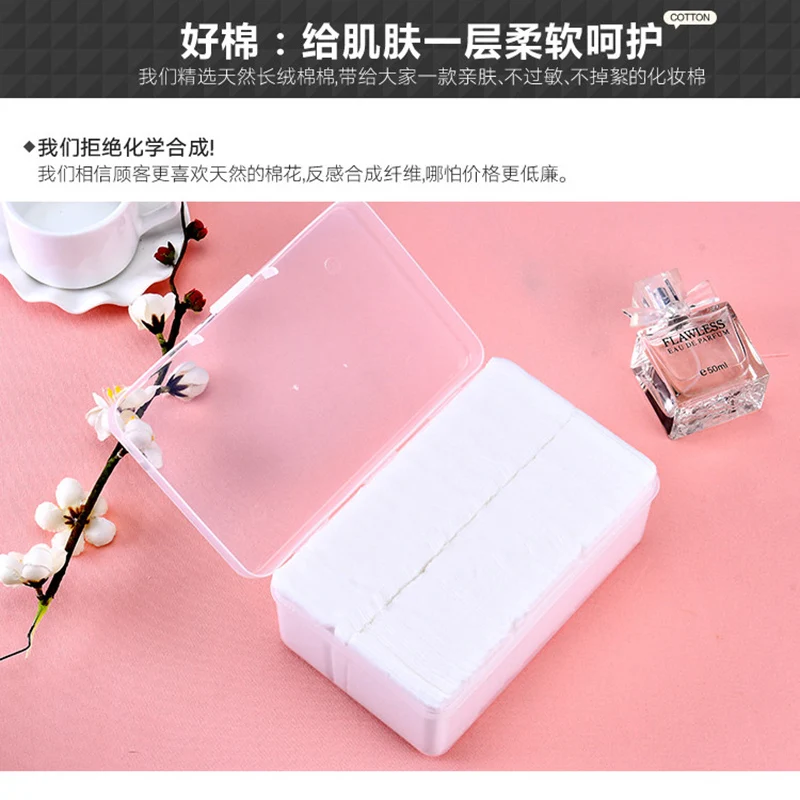 

1000Pcs/Set Disposable Makeup Cotton Wipes Soft Ultrathin Facial Cleansing Paper Wipe Make Up cotton pads Makeup Remover Pads